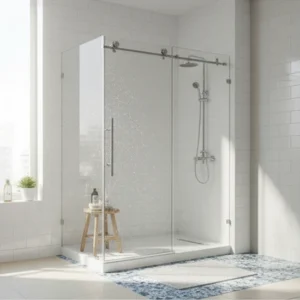 Frameless L Shaped (3 Pieces Of Glass) - Model L shaped